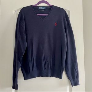 Polo Ralph Lauren Men’s Navy V-Neck Sweater